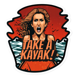 Autocollant - Take a kayak